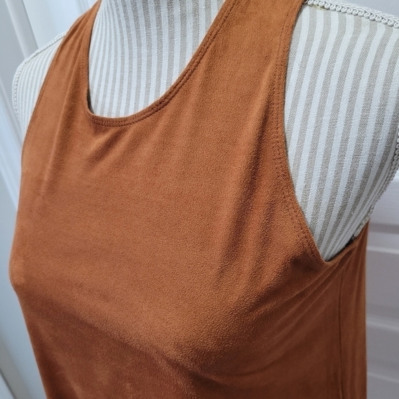 Nwt small faux suede shift dress high neck garage - Picture 7 of 12